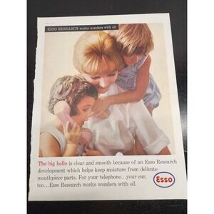 Vintage 1960 Esso Research Oil Magazine Ad Saturday Evening Post Automobilia